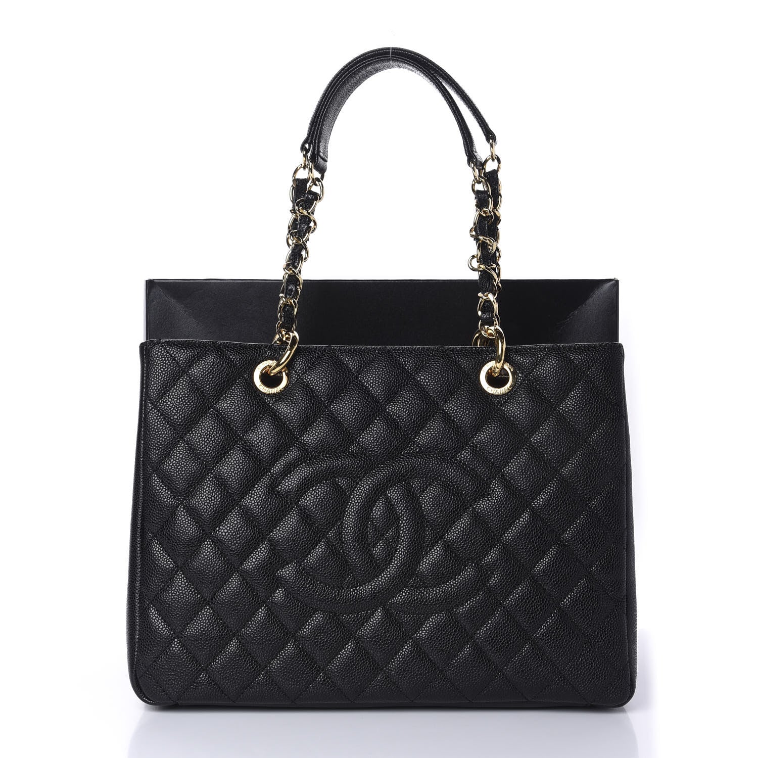 Chanel Caviar Quilted Grand Shopping Tote GST Black 11 of 11