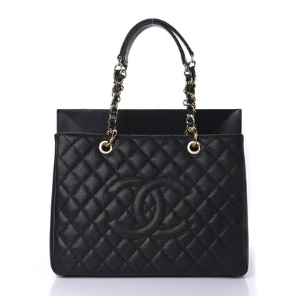 Chanel Caviar Quilted Grand Shopping Tote GST Black 11 of 11