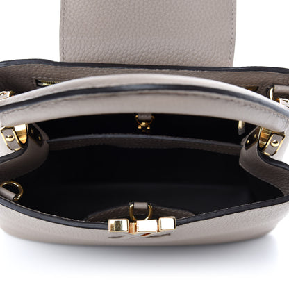 Louis Vuitton Taurillon Capucines BB Galet 6 of 10