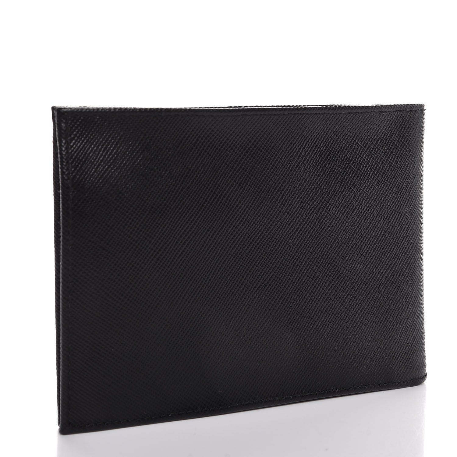 Prada Saffiano Bi-Fold Wallet Black 3 of 7