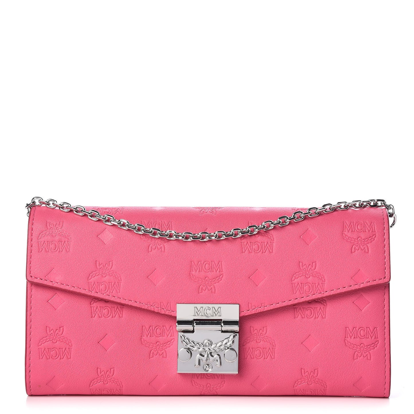 Calfskin Ottomar Large Patricia Wallet On Chain Pink