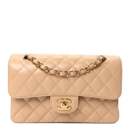 Chanel Caviar Quilted Small Double Flap Beige 1 of 10