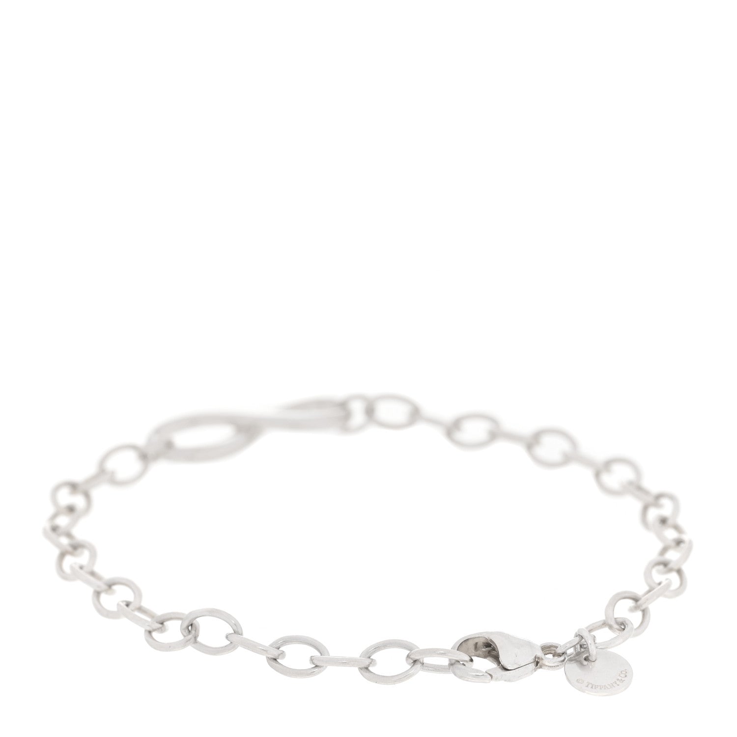 Tiffany Sterling Silver Infinity Chain Bracelet 2 of 5