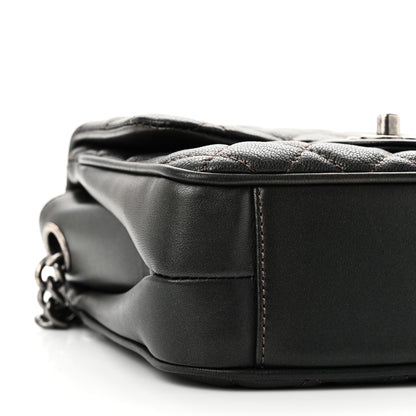 Chanel Metallic Goatskin Quilted Small Rock In Rome Flap Bronze 9 of 10