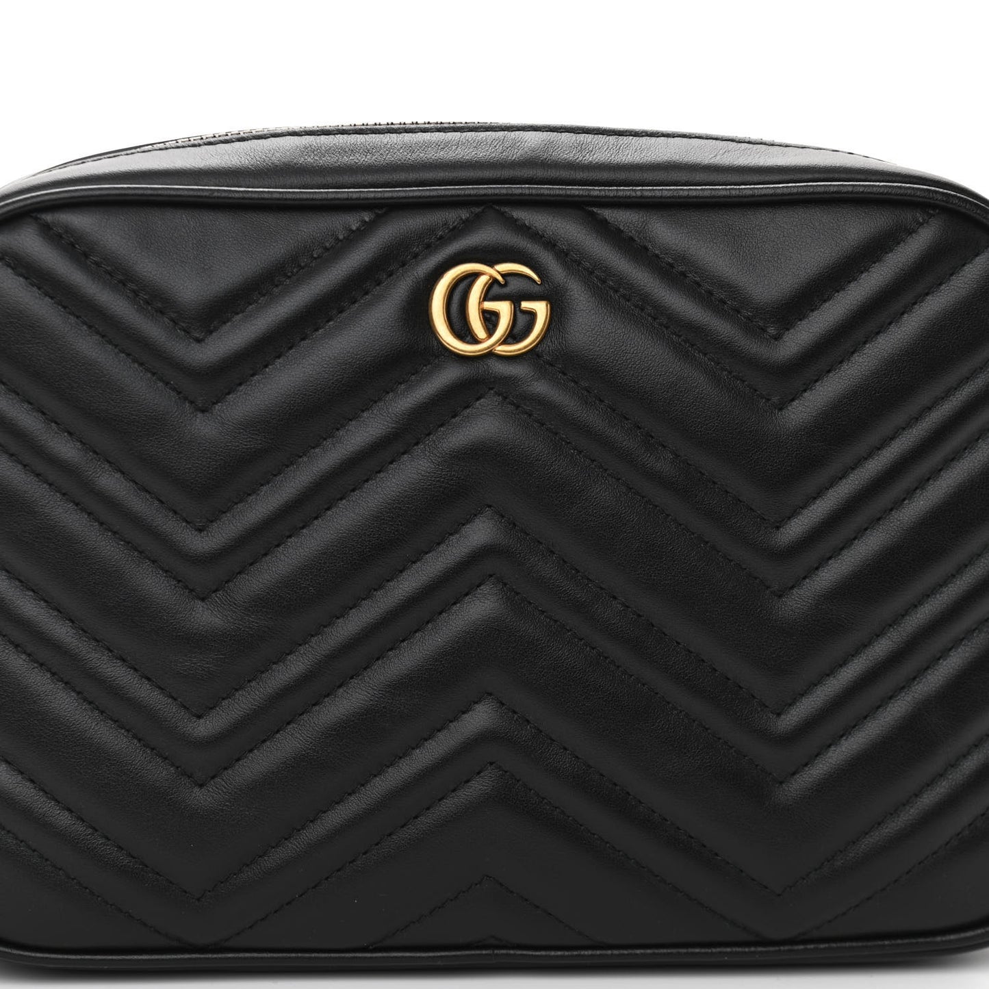 Calfskin Matelasse Mens GG Marmont Belt Bag 90 36 Black