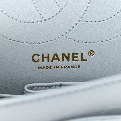 Chanel Aged Calfskin Quilted 2.55 Reissue 225 Flap Light Blue 6 of 9