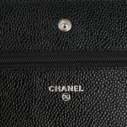 Chanel Caviar Quilted Wallet On Chain WOC Black 5 of 7