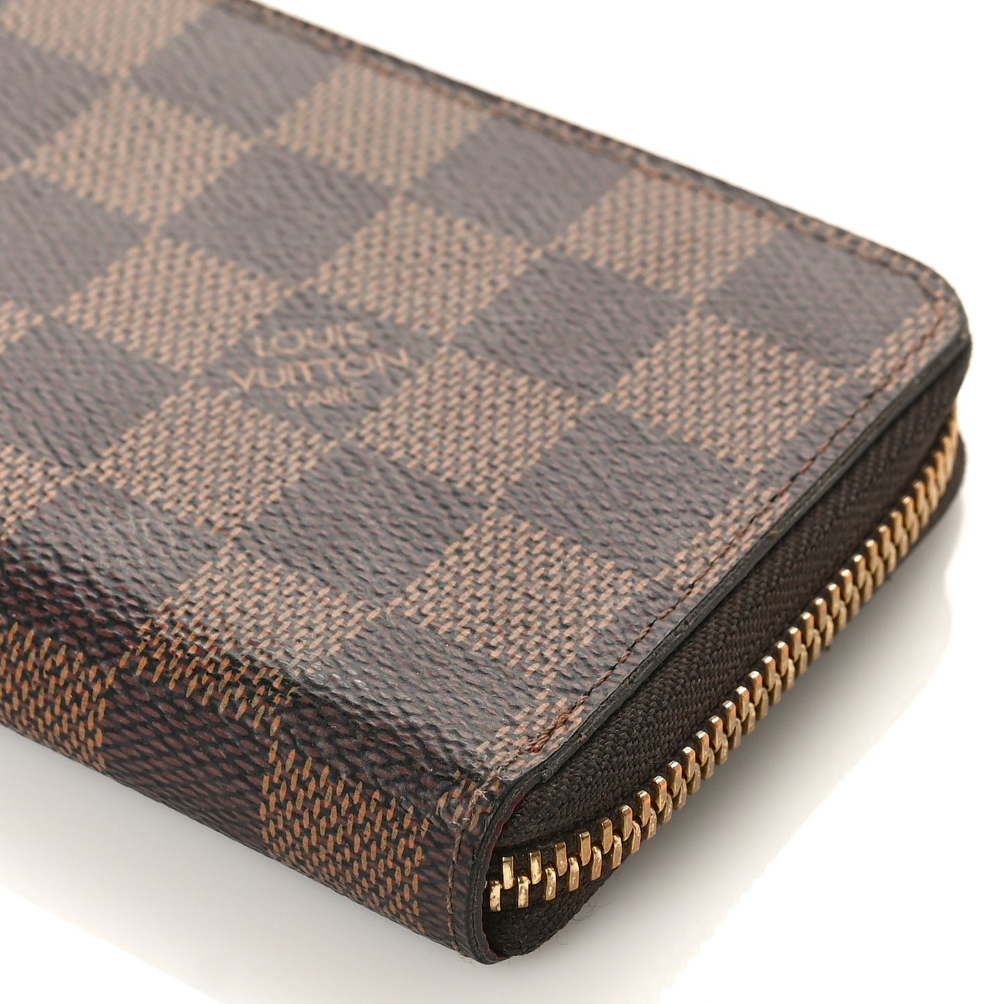 Damier Ebene Clemence Wallet Cherry