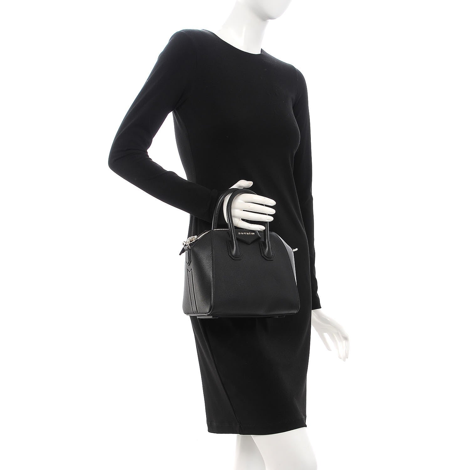 Givenchy Sugar Goatskin Mini Antigona Black 3 of 8