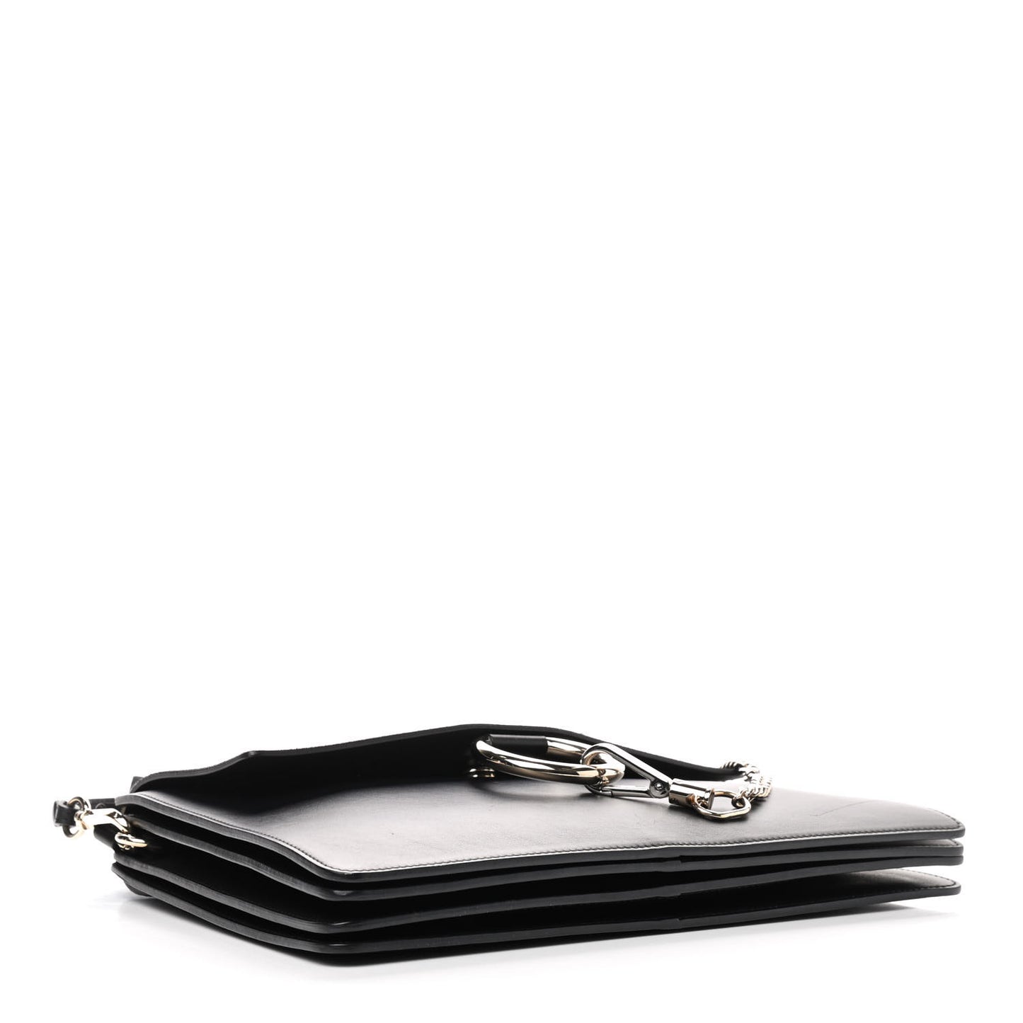 Suede Calfskin Medium Faye Shoulder Bag Black