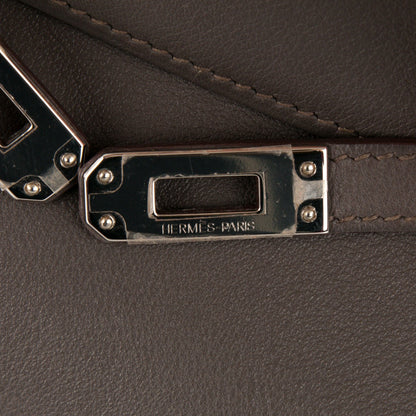 Hermes Swift Kelly Pochette Clutch Etain 9 of 18