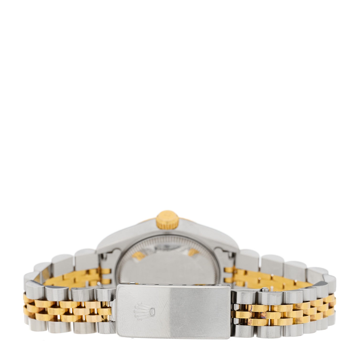 Rolex Stainless Steel 18K Yellow Gold Diamond 26mm Oyster Perpetual Datejust Watch Champagne 69173 3 of 4