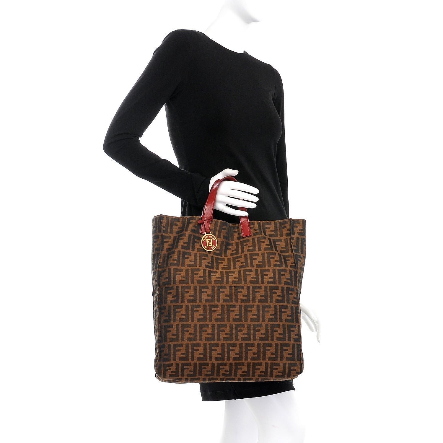 Fendi Zucca Special Shopping Tote Tobacco Granada 2 of 8