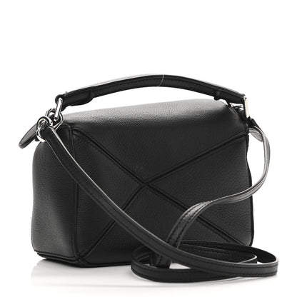 Loewe Calfskin Mini Puzzle Bag Black 3 of 11