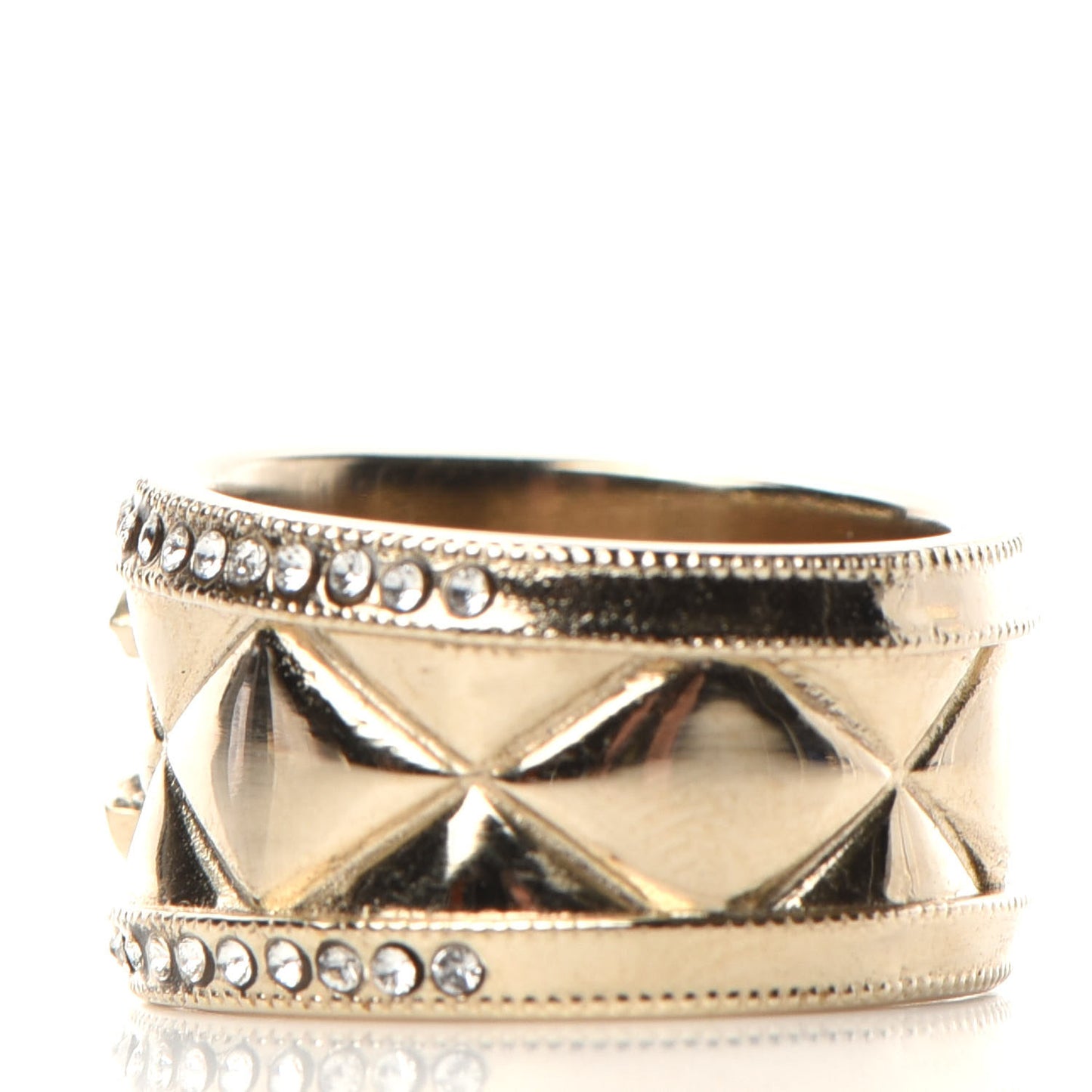 Crystal CC Ring 52 6 Gold