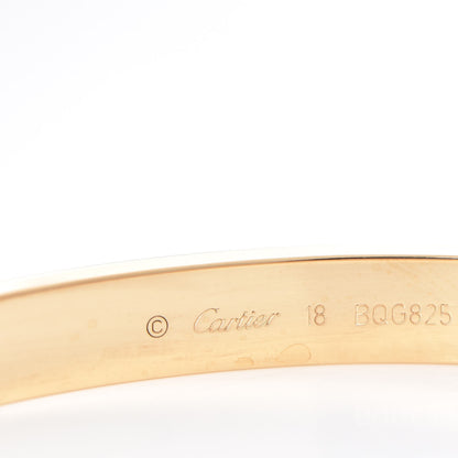 Cartier 18K Yellow Gold LOVE Bracelet 18 6 of 10