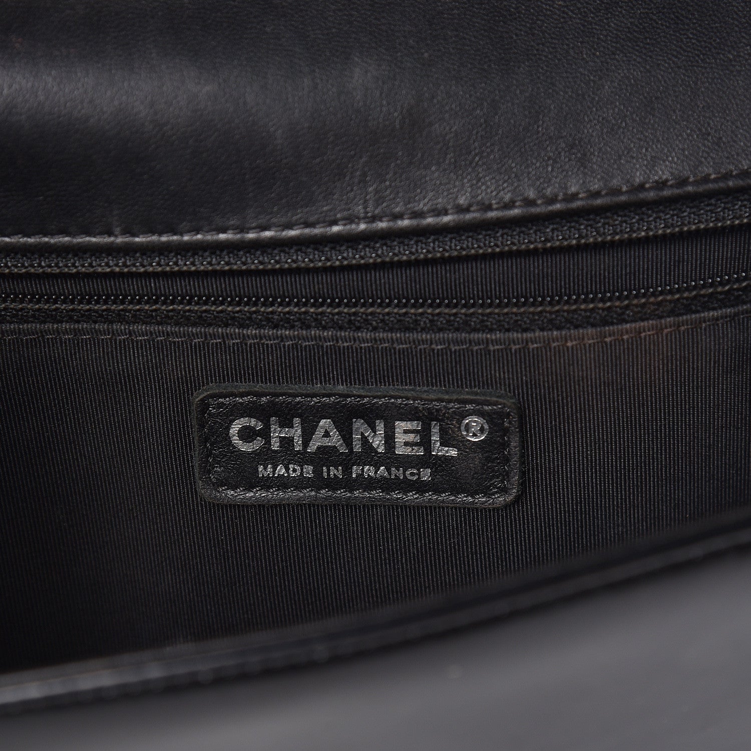 Chanel Glazed Calfskin Large Boy Flap Black 6 of 11