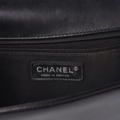 Chanel Glazed Calfskin Large Boy Flap Black 6 of 11