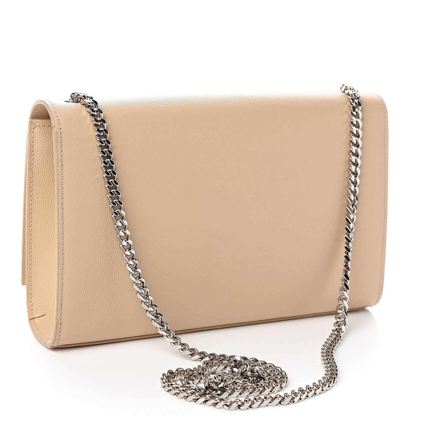 Grain De Poudre Medium Classic Monogram Kate Satchel Sable Beige