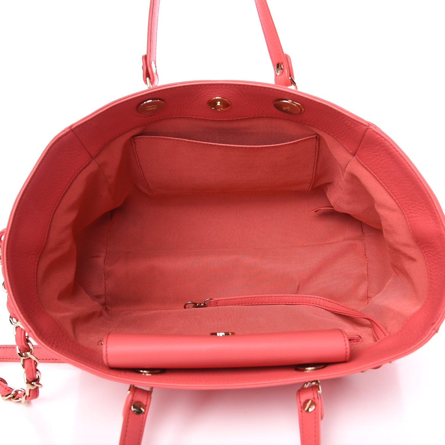 Bullskin Stitched Small Shopping Tote Pink
