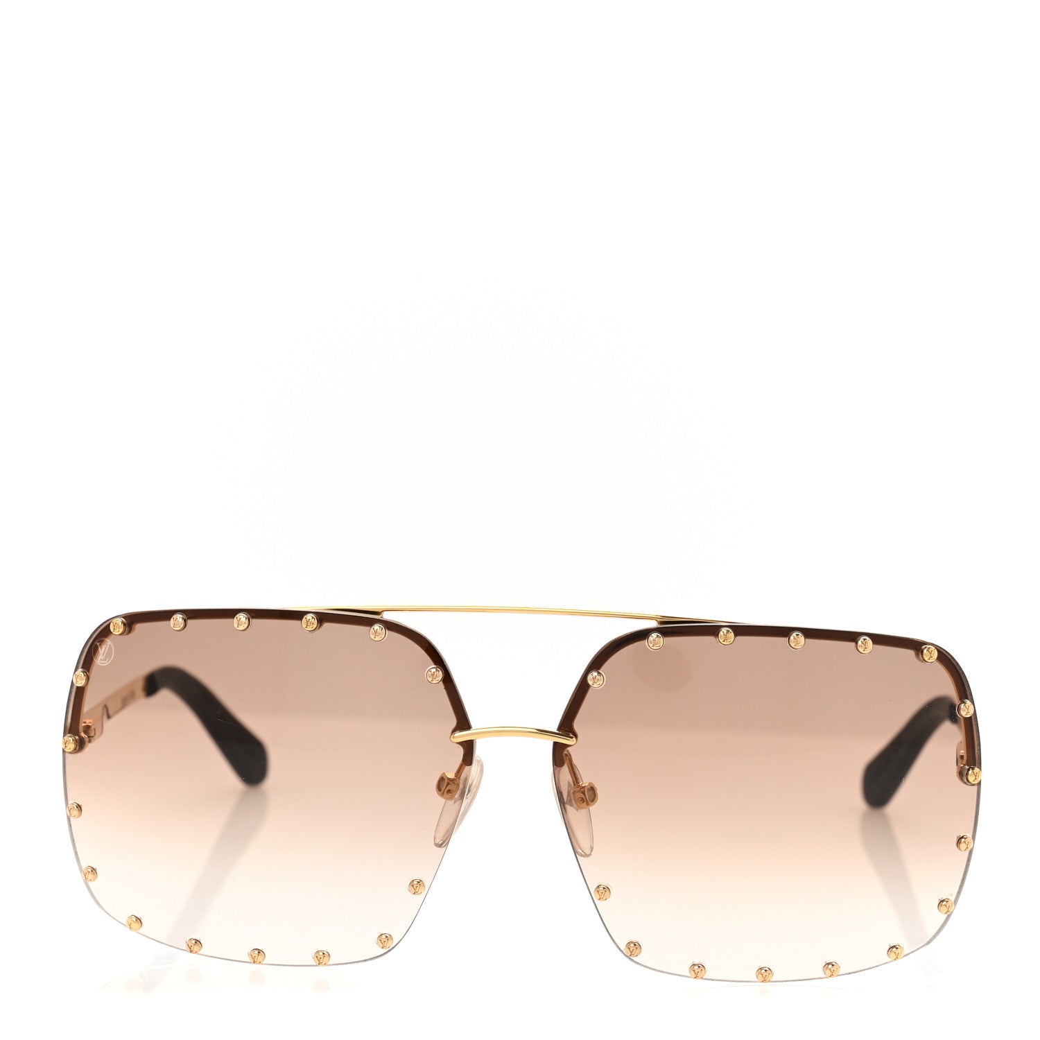 Louis Vuitton The Party Square Gradient Sunglasses Z2353W Brown Brown 2 of 9