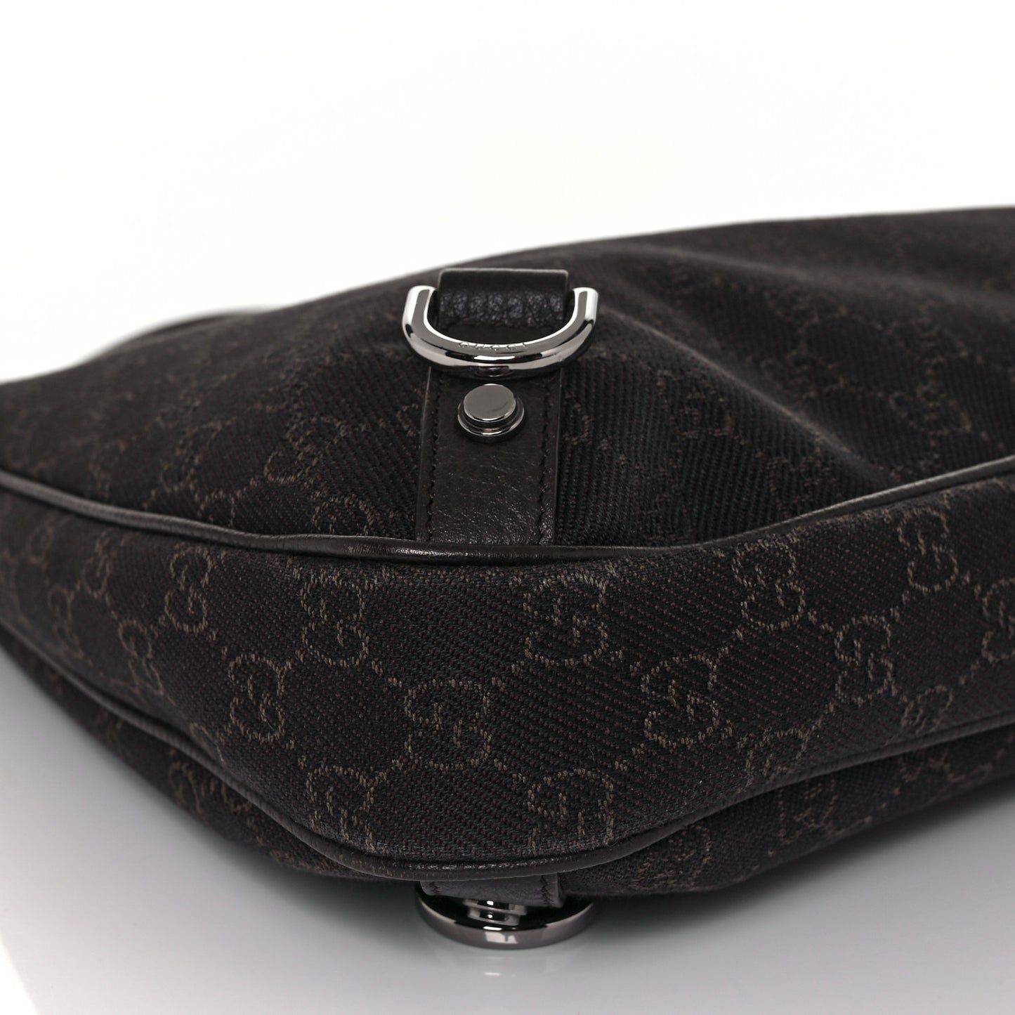 Denim Monogram Abbey D Ring Hobo Brown