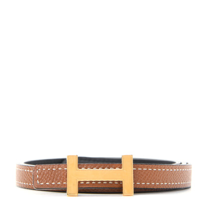 Hermes Swift Epsom 13mm Focus Belt 70 Black Gold 1 of 8