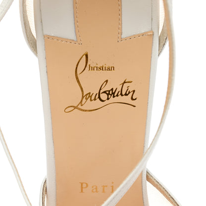 Christian Louboutin Kid Rete Filamenta 120 Platform Sandals 41 White 7 of 8