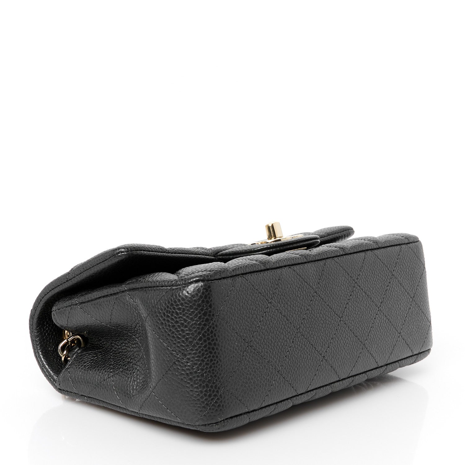 Chanel Iridescent Caviar Quilted Mini Rectangular Flap Charcoal 4 of 11