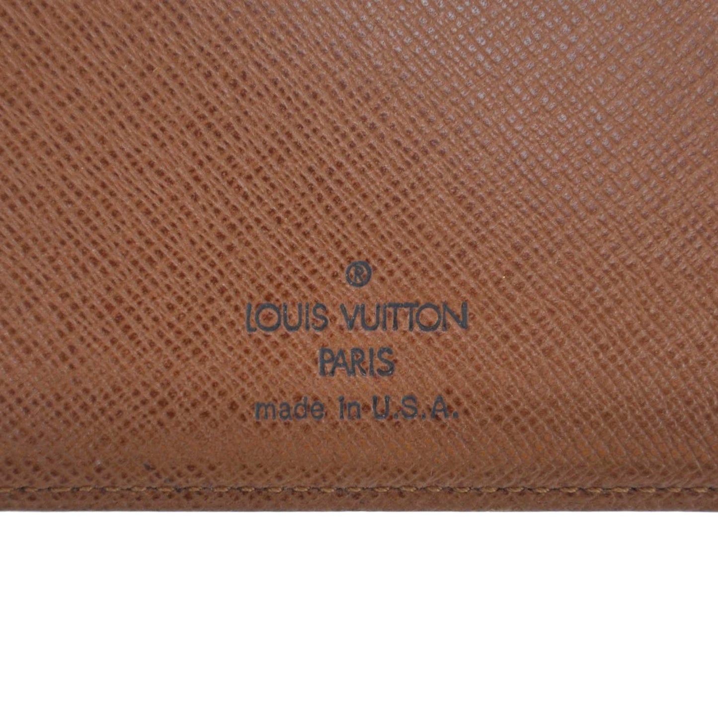 Monogram Checkbook Holder Wallet Cover