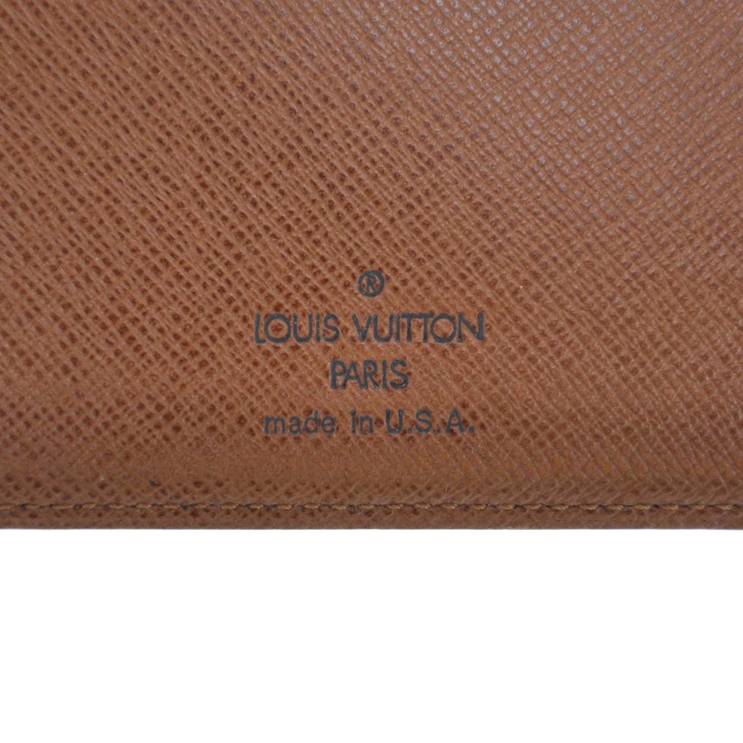 Louis Vuitton Monogram Checkbook Holder Wallet Cover 5 of 8