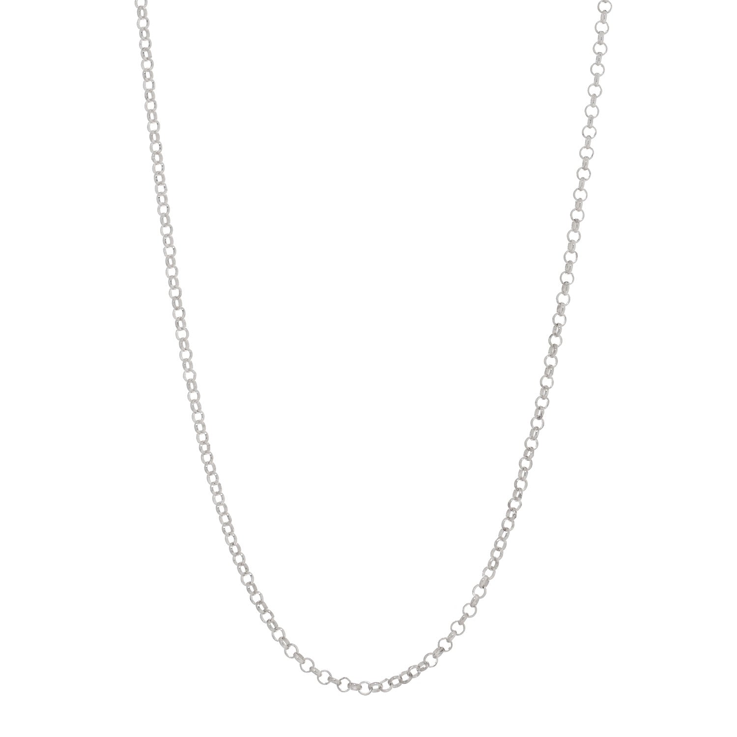 Chrome Hearts Sterling Silver Roll Chain Necklace 20" 1 of 5