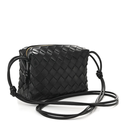 Bottega Veneta Nappa Intrecciato Mini Loop Camera Bag Black 3 of 9