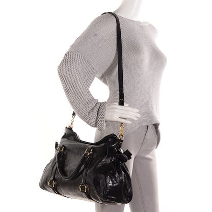 Miu Miu Vitello Lux Large Bow Bag Nero Black 2 of 9