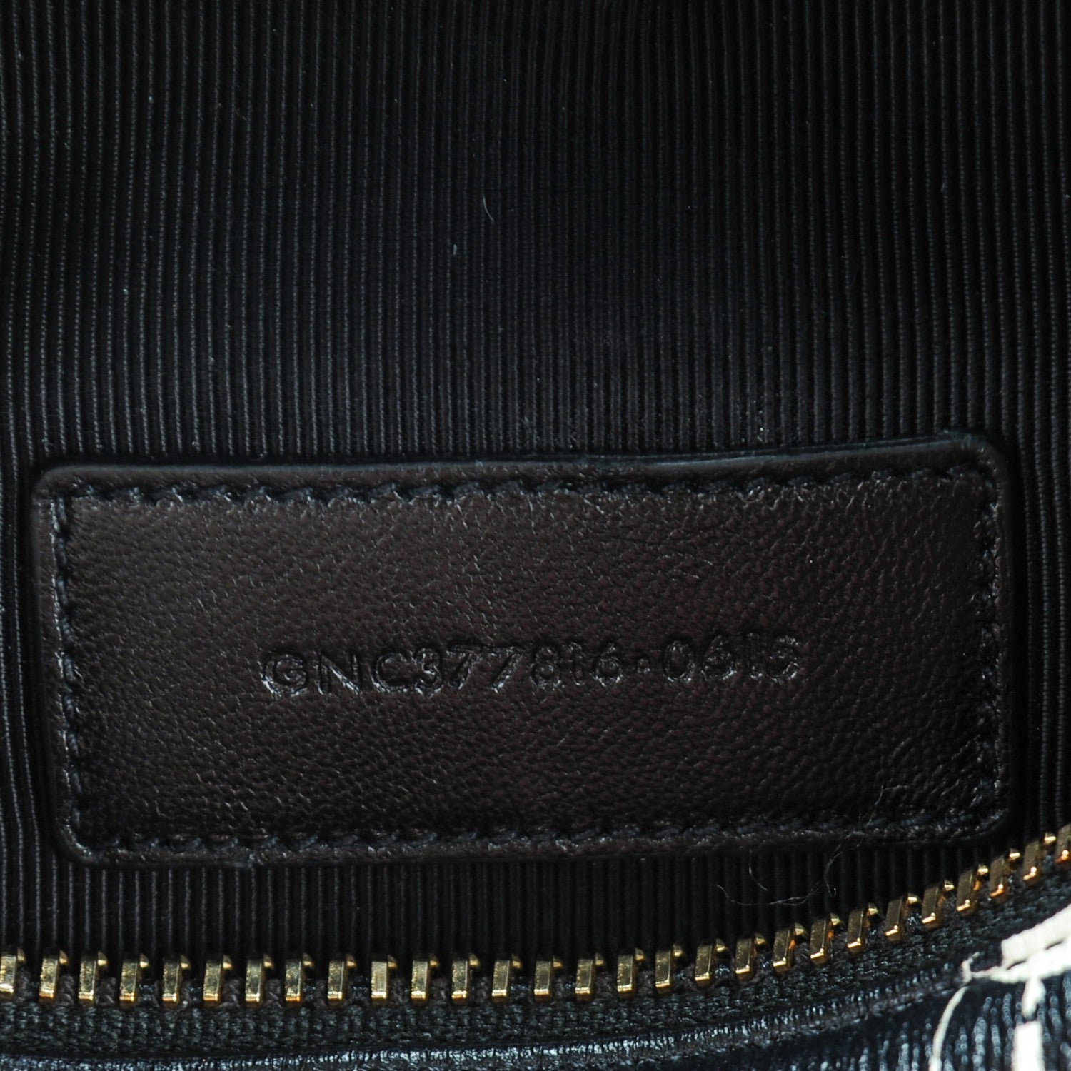 Saint Laurent Calfskin Lipstick Printed Monogram Pouch Black 7 of 7