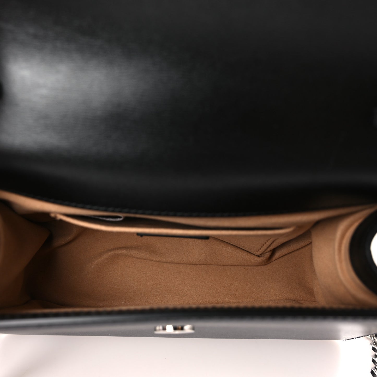 Grainy Calfskin Crystal Embellished Madeline Crossbody Bag Black