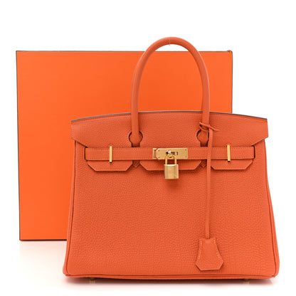 Hermes Togo Birkin 30 Orange 10 of 10