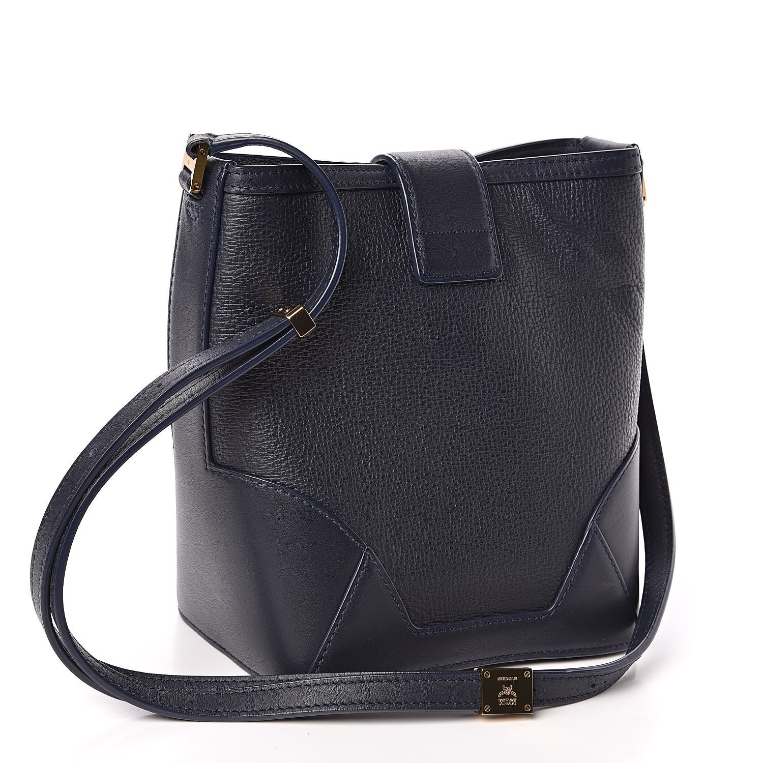MCM Calfskin Mini Claudia Crossbody Bag True Navy 3 of 9