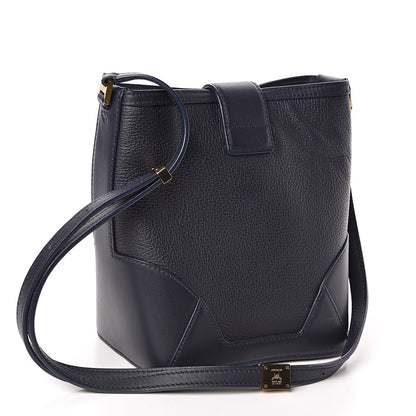 MCM Calfskin Mini Claudia Crossbody Bag True Navy 3 of 9