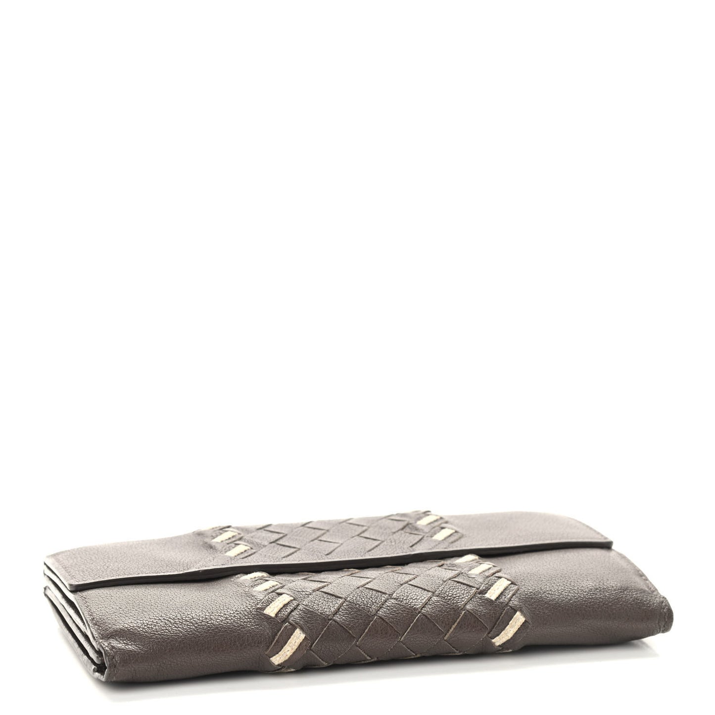 Nappa Intrecciato Continental Wallet Shadow