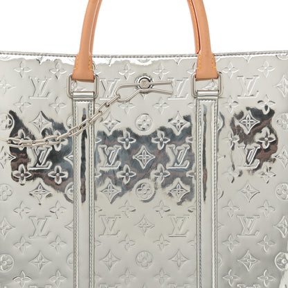 Louis Vuitton Monogram Mirror Sac Plat NM Silver 7 of 10