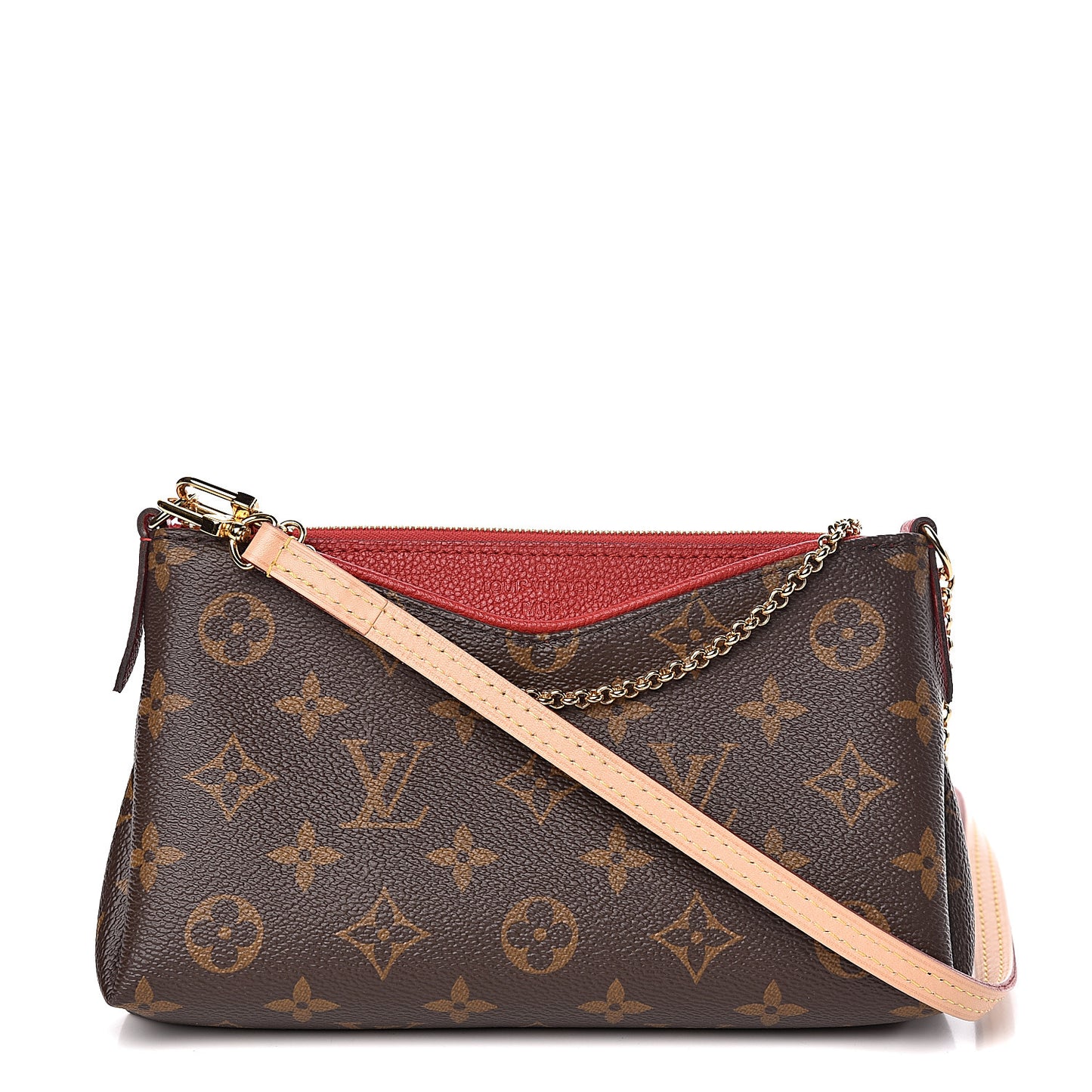 Monogram Pallas Clutch Cherry