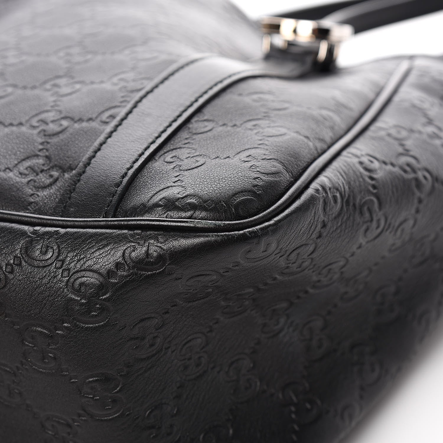 Gucci Guccissima Medium GG Twins Shoulder Bag Black 11 of 14
