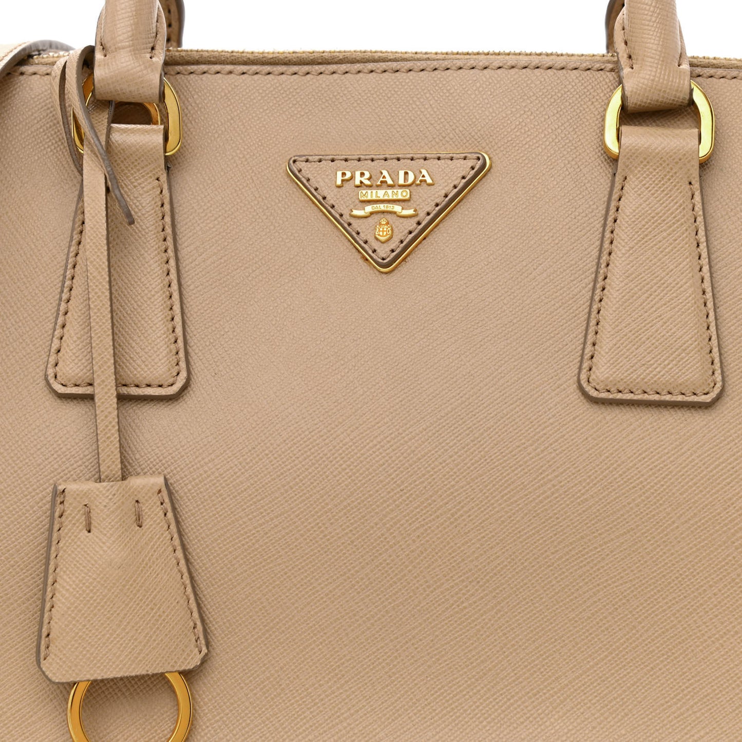 Saffiano Lux Medium Promenade Tote Sabbia