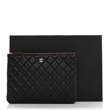 Chanel Caviar Quilted Medium Cosmetic Case Black 8 of 8