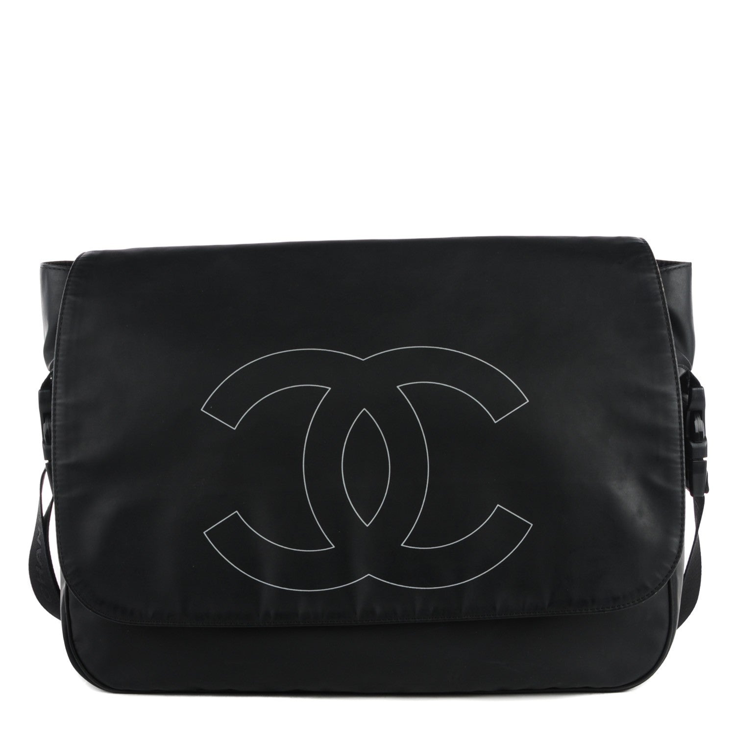 Chanel Vinyl Sport CC Messenger Black 1 of 8