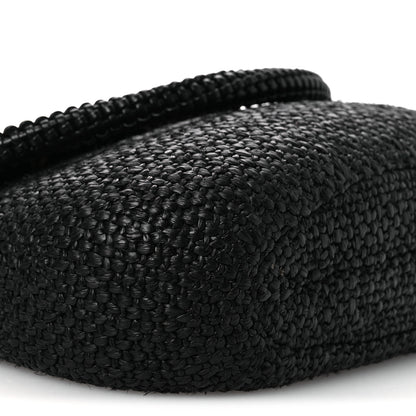 Loewe Raffia Calfskin Medium Pescador Bag Black 9 of 11