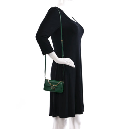 Fendi Nappa Micro Baguette Verde 2 of 8