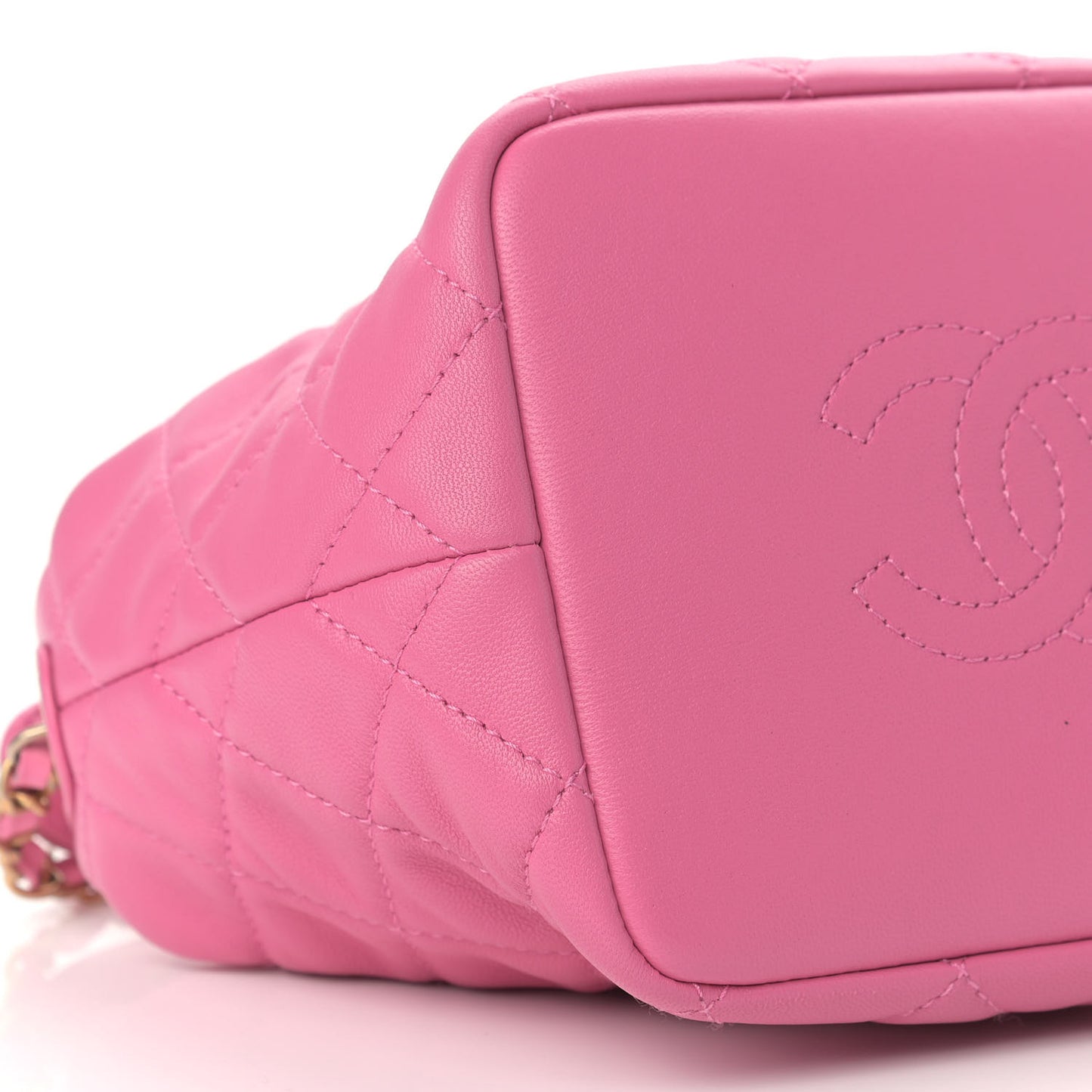 Lambskin Quilted Small Perfect Meeting Hobo Pink