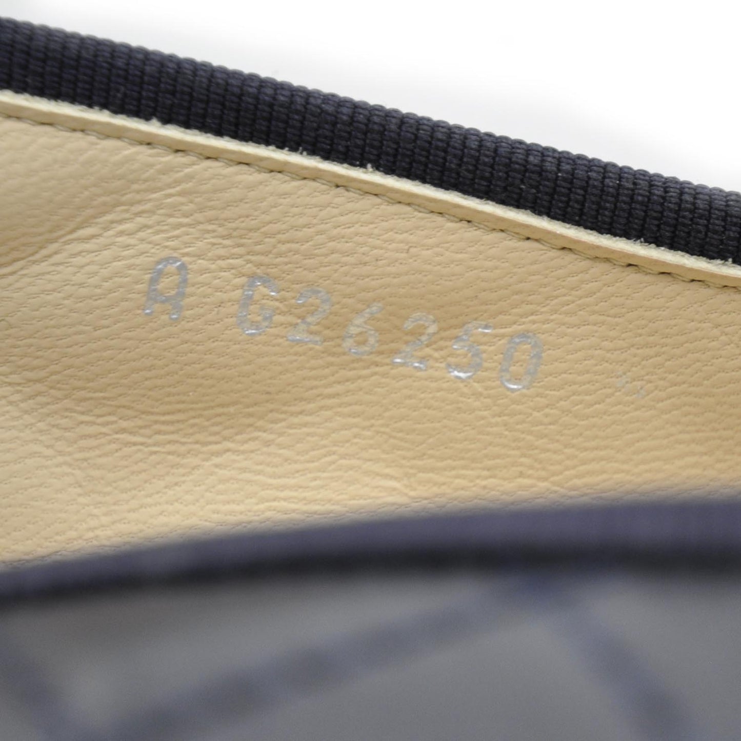 Quilted Leather CC Ballet Flats 36 Navy